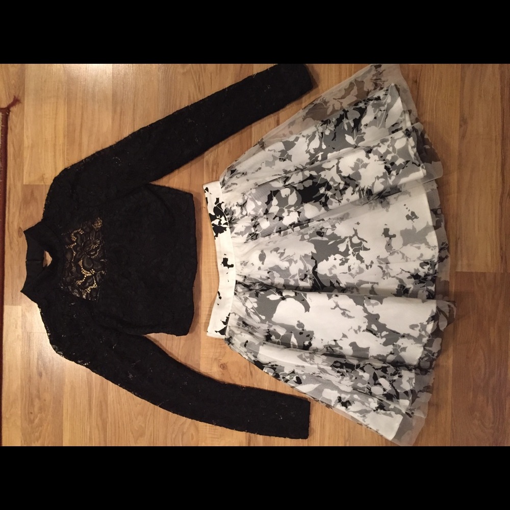 Black and white homecoming dress!